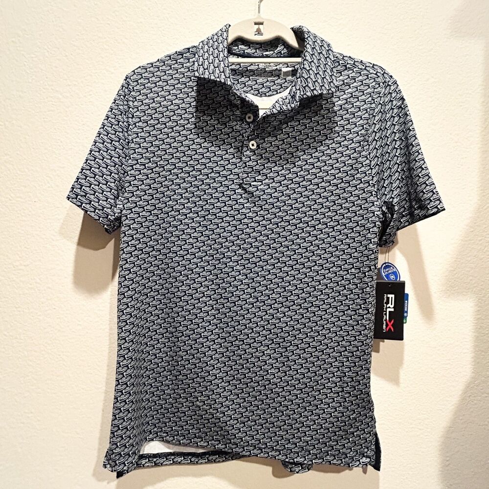 Ralph Lauren RLX mens active short sleeve running polo L